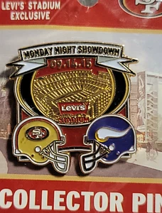 Minnesota Vikings VS San Francisco 49ers Game Day Pin 9/14/15 LEVI'S STADIUM MNF - Picture 1 of 3