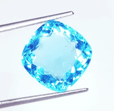 Cojín Suelto Piedras Preciosas Azul Aguamarina Certificado 9.52 Ct Transparente Calidad A+ Foto 1 de 4