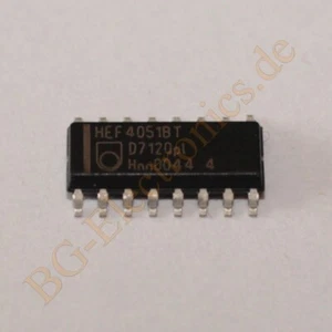 20 x HEF4051BT 8-channel analogue multiplexer/demultiplex Philips SO-16 20pcs - Bild 1 von 1