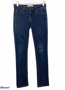 Forever 21 XXI Jeans Womens 26 Low Rise Dark Wash Blue Denim Skinny Legs Stretch - Picture 1 of 5