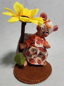 Muñecas Annalee Acción de Gracias Otoño 5" Ratón Marrón con Girasol 360722 - 2022 Nuevas con Etiquetas  - Imagen 1 de 4