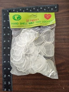 25 TY Beanie Baby Hard Shell tag protectors-heart hang Boos Buddies Babies - Picture 1 of 2