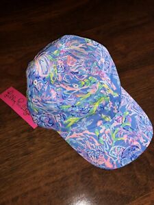 Lilly Pulitzer All Together Now RUN AROUND HAT Adjustable Baseball Bap NWT
