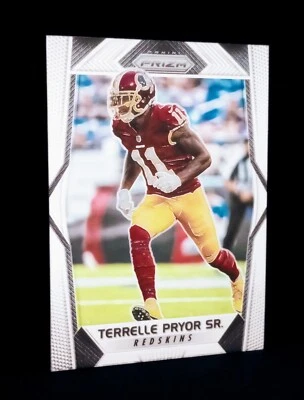2017 PANINI PRIZM WASHINGTON REDSKINS TERRELLE PRYOR SR. FOOTBALL CARD 21  - Image 1 of 3