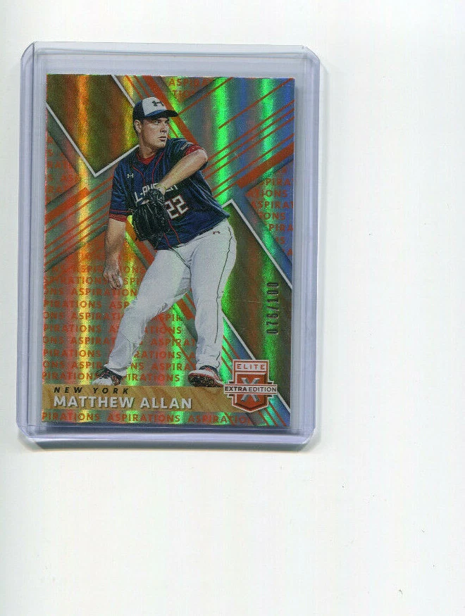 2019 Elite Extra Edition Aspirations Orange Matthew Allan 76/100 - Image 1 of 1