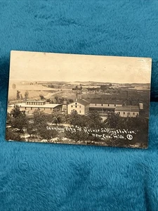 RPPC Postcard Canning Factory And Salting Station New Era Michigan MI - Picture 1 of 2