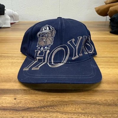 Vintage 90s Georgetown Hoyas The Game NHL Hockey Snapback Hat Spellout Rare - Image 1 of 4
