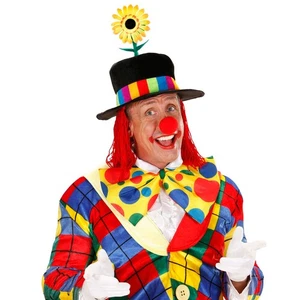 Sombrero de payaso con pelo sombrero de payaso con girasol bufón tocado arlequín - Imagen 1 de 3