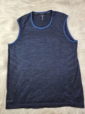 Layer8 Men Blue Athletic Performance Qwick-Dry Sleeveless Tank  SZ(L) - Image 1 of 4