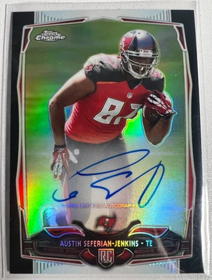 2014 Austin Seferian-Jenkins Topps Chrome Black Refractor  Auto RC 18/25  - Image 1 of 2