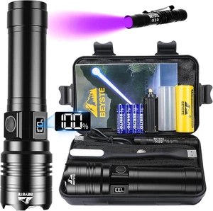Torcia LED Potente Professionale 500000 Lumens, Torcia LED Ricaricabile USB, Tor - Foto 1 di 12