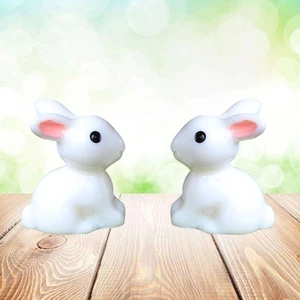 20 Pcs Bunny Plant Figures Animal Garden Decorations Easter Rabbit - Picture 1 of 11