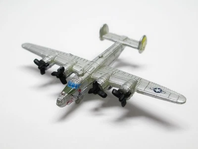 Micro Machines Military B-24 Liberator WWII Aircraft Bomber Silver Plane Galoob - Image 1 of 4