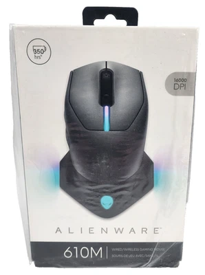 Alienware AW610M Wired/Wireless Gaming Mouse - Dark Side of The Moon - SEALED! - Image 1 of 4