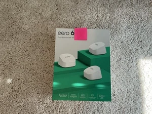 Eero 6 Amazon Wi-Fi Wireless Router - 3 PACK, NOT 6+ - Photo 1/4