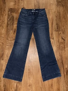 Pantalones de mezclilla para mujer Wrangle azules 7x34 pierna ancha - Imagen 1 de 7