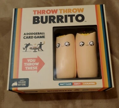 Throw Throw Burrito by Exploding Kittens - A Dodgeball Card Game Brand NEW FUN - Image 1 of 4