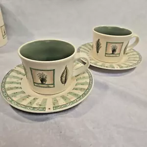 Vintage 2er Set Pfaltzgraff Naturewood Tassen und Untertassen USA Stempel - Bild 1 von 6