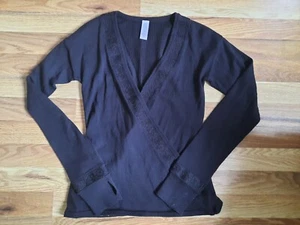 Ivivva By Lululemon Black Long Sleeve Criss Cross Pullover Girls Sz 14 - Picture 1 of 8