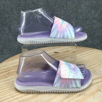 Reebok Sandals Youth 4 Slide Adjustable Strap Slip On Flats Comfort Multicolor - Image 1 of 4