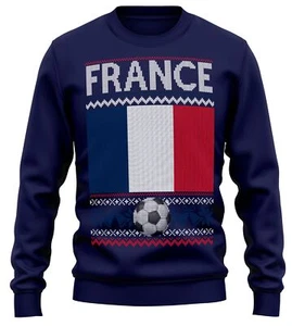 France Ugly Christmas Sweatshirt Football World Xmas Gifts For Him Her French... - Picture 1 of 13