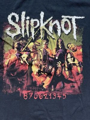 Camiseta Slipknot Talla Pequeña Doble Cara Gráficos Heavy Metal Mercancía Oficial Foto 1 de 4