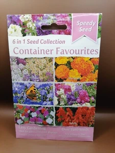 Speedy Seed 6 In 1 Seed Collection ~ Over 1500 Seeds ~ Container Favourites - Picture 1 of 4