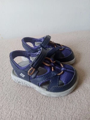 Sandalia Columbia Techsun Wave para niño pequeño talla 6C EE. UU. / 23 U azul impermeable! Foto 1 de 4