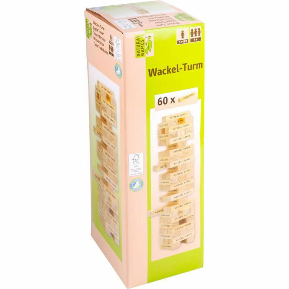 Natural Games Wackelturm mit 60 Spielsteine - Bild 1 von 1