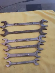 6pc Lot Craftsman Open end Vintage Standard Sae V Wrenches - Picture 1 of 8
