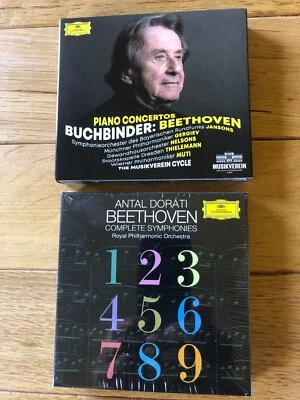 BEETHOVEN - DORATI & BUCHBINDER, SINFONIEN + KONZERTE, LABEL DG, 2 SETS, CD NEU - Bild 1 von 2