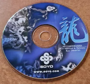SOYO Motherboard CD Manual & Drivers Rev 20040701 - Picture 1 of 2