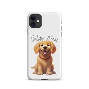 Funda a presión Goldie Mom Golden Retriever para cachorro para iPhone - arte canino - Imagen 1 de 3