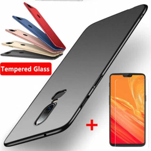 For One Plus 9 Pro 8T 8 7 Slim Matte Shockproof Hard Case Cover + Tempered Glass - Picture 1 of 20