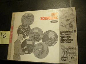 1987 Ford Econoline E150 E250 E350 Electrical & Vacuum Troubleshooting Manual xo - Bild 1 von 1