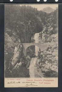Cartolina Cascata Mondelle Macugnaga Vall'Anzasca AH960 - Picture 1 of 1