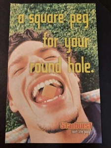 STARBURST Candy "A Square Peg..." Promo Art ~ Vintage Comic Page PRINT AD 2002 - Picture 1 of 1