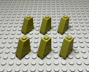 Lego Slope 65 2x1x2 Part 60481 Olive Green (Qty. 6) - Picture 1 of 1