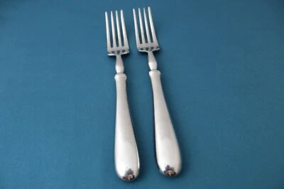 2 Tenedores de Cena Cerámica Granero SAVANT Brillante 18/10 Acero Inoxidable Portugal 8 3/8" Foto 1 de 4