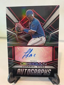 2023 Panini Chronicles OA-LA Luisangel Acuna Auto Obsidian - Bild 1 von 2