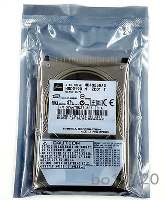 Toshiba 40GB,Internal,4200 RPM 2.5" MK4025GAS Internal Hard Disk Drives - Image 1 of 2