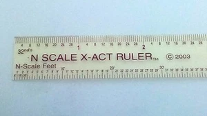 N Maßstab Lineal/Flexi-Pal visueller Komparator klar & flexibel US 12 Zoll L x 3/4 Zoll W - Bild 1 von 4
