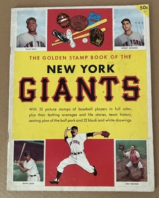 1955 New York Giants Golden Book of Willie Mays - Image 1 of 4