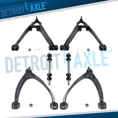 6pc Front Upper Lower Control Arms Sway Bars for Chevy Silverado GMC Sierra 1500 — 第 1/4 张图片