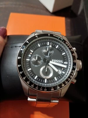 Fossil Herren Chronograph Edelstahl Uhr CH2600 10 ATM - Bild 1 von 4