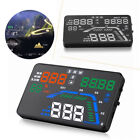 5.5" Obd2 Ii Hud Head Up Display Fuel Consumption Overspeed Warning System Auto