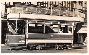 POSTCARD   TRANSPORT  LYTHAM ST ANNES  TRAM    RP - Picture 1 of 2