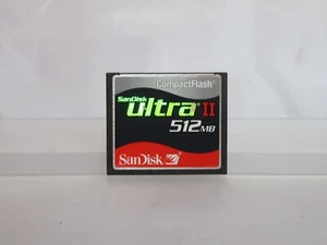 512MB SANDISK ULTRA II COMPACT FLASH CF COMPACTFLASH MEMORY CARD - Picture 1 of 1