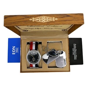 EON Vintage Military Style Swiss Quartz Wrist 41mm Watch Alpha Bravo Hero - Picture 1 of 2