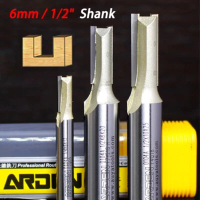 1Pc Straight Router Bits Set 1/2 Inch Shank Trimming Slot Cutter For Woodworking - image 1 of 4